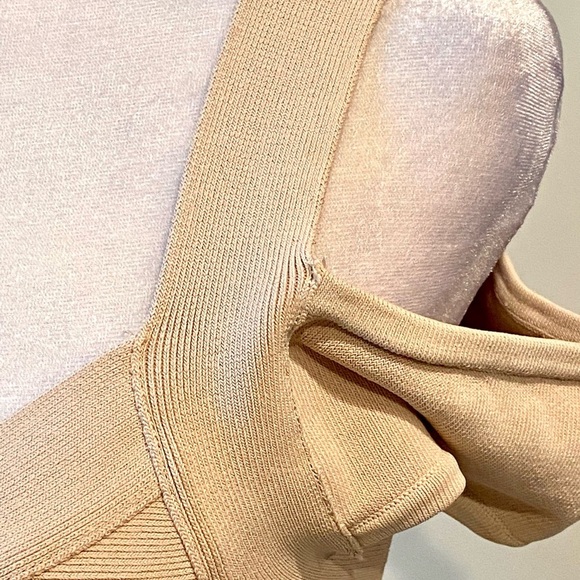 Guess Bandage Mini Body-con Cocktail Dress Nude Size Large - Picture 12 of 13